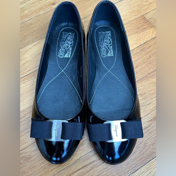 Salvatore Ferragamo Classic Patent Leather Flats – New in Box